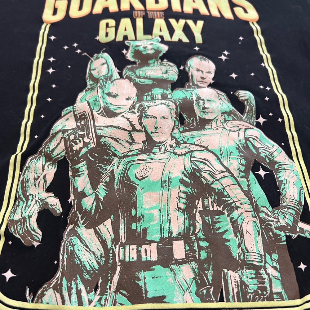 Marvel Guardians of the Galaxy Black Tee - Picture 2 of 5